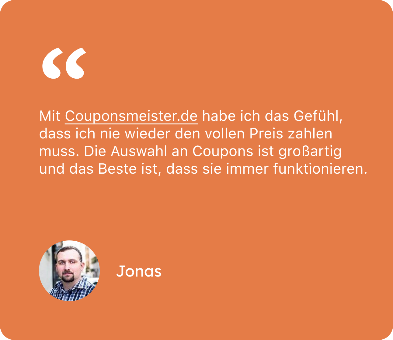 Mit savingcompass.com habe ich das Gefühl, dass ich nie wieder den vollen Preis zahlen muss. Die Auswahl an Coupons ist großartig und das Beste ist, dass sie immer funktionieren.